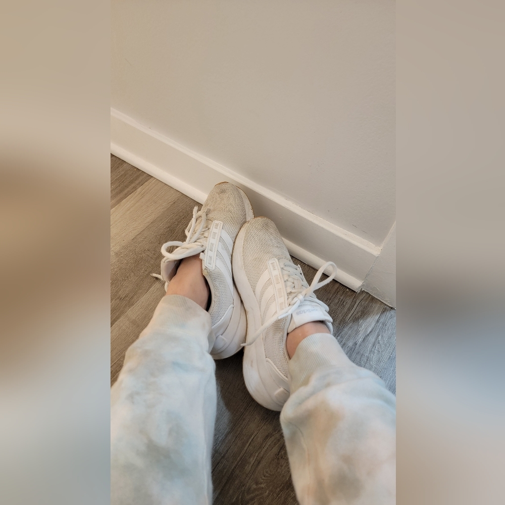 Well Worn Adidas Shoes